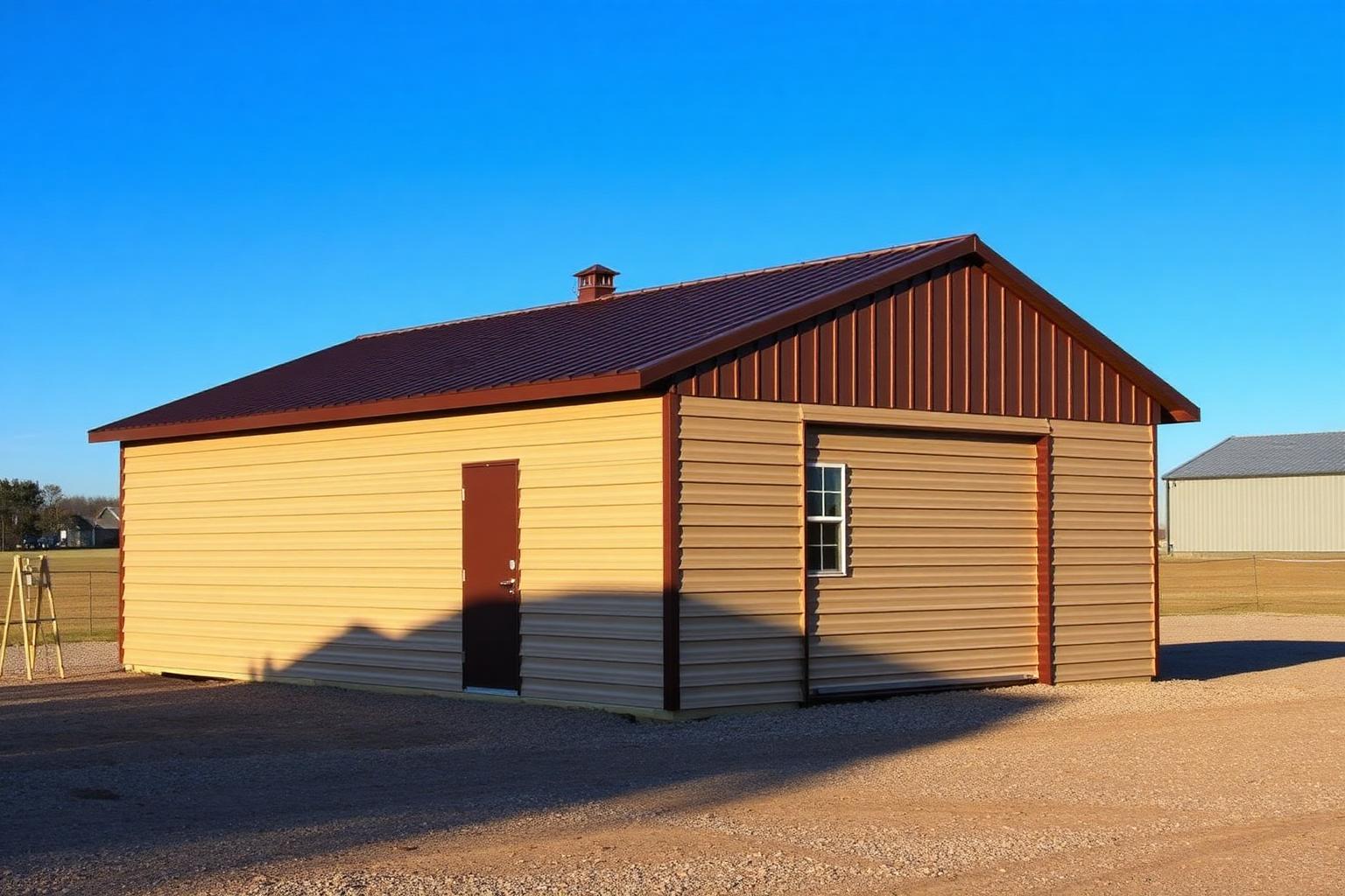 A-Frame Roof — Custom sizes building from United Metal Buildings, sold by Oronoco Buildings LLC