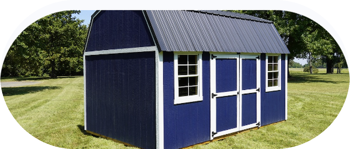 Side Lofted Barn — 8x16 – 16x40 building from Premier Portable Buildings, sold by Oronoco Buildings LLC